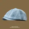 Boina de Mezclilla Lavada Pato Sombrero Mujer Primavera Verano Tendencia Callejera Marca Retro Sombrero de Pintor Hip Hop Gorra Hacia Atrás Gorra Hacia Adelante Hombres