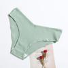 Calcinhas Femininas Novas de Algodão Puro com Fio Cor Sólida Cintura Baixa Confortáveis Respiráveis Camada Dupla Roupa Íntima para Meninas Drop Shipping
