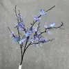 Flores de magnolia artificiales de 9 ramas para decoración de salón de bodas, arreglos florales para pasillo, flores artificiales de seda para bodas al aire libre, venta al por mayor transfronteriza