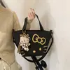 Bolso de lona casual estilo ins coreano, bolso de hombro tipo tote de gran capacidad para mujer, moda otoño e invierno, bolso de mano para estudiante