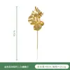 Simulación Hoja Dorada Cubo de Año Nuevo Accesorios para Arreglos Florales Flor de Año Nuevo Hoja de Ginkgo Hoja de Dinero Plástico Artificial Hoja Dorada