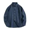 Roupa Masculina Xxbro # Camisa Branca Retro Tendência Japonesa Cardigã Bordado Jaqueta Versátil de Manga Longa Solta para Homens