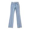 Calça jeans feminina Spice Girl europeia e americana, com abertura no pé e cintura alta, costura no quadril, 2022