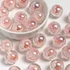 Ding Yi Alice Luna Fría Chapado en Rodio Rosella Rosa Perlas de Resina con Agujero Pasante Pulsera DIY Accesorios para Cadena de Teléfono
