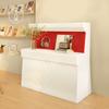 Expositor de papel multicapa de 18 capas, estante decorativo, tablero perforado, expositor móvil plegable para tienda comercial, luminoso