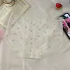 Pantaletas de verano finas de seda de hielo para mujer, extensión antibacteriana en la entrepierna, calzones triangulares dulces transpirables de encaje fresco