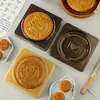 Empaque de Pasteles de Luna 2026: Bandeja de Blíster para Pastel de Luna con Tapa para el Festival del Medio Otoño, Pastel de Yema de Huevo Tipo Piel de Hielo Empaquetado al Vacío