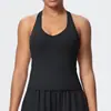 Pantalones Anchos de Pierna con Cordón Transpirables Europeos y Americanos Transfronterizos Ropa Deportiva de Yoga con Tirantes de Moda y Mangas Largas