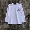 Camisetas Casuales Sueltas de Manga Larga Raglán con Bloques de Color Estampado de Letras Alcatraz para Hombre y Mujer Marca de Moda al por Mayor Transfronteriza