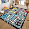 Alfombra de Estacionamiento Terciopelo de Cristal Dibujos Animados Infantiles Tapete Educativo de Juego Tapete para Trepar Dormitorio Sala de Estar Alfombra de Piso de Carretera de Tráfico