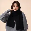 Lenço Pequeno Versátil de Alta Qualidade Estilo Coreano para Mulheres, Cachecol de Lã Macia para Outono e Inverno, Novo Design Tendência