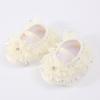 Zapatos de Princesa Nuevos de Encaje Transpirables para Bebés Niñas 0-12 Meses, Zapatos Pre-Caminantes, Suela de Tela Suave, Estilo Delgado para Bebés