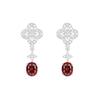 Pendientes de plata 925 con aguja antisensible, modernos y combinables con cuatro borlas de flores, de alta calidad, estilo TikTok, para mujer.