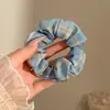Scrunchie de Renda Estilo Coreano para Mulheres 2026 Novo Estilo Elástico de Cabelo Estilo Preguiçoso Corda de Cabelo Grande Acessório para Coque Flor de Cabelo