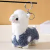 Bolsa de Brinquedo de Pelúcia de Alpaca Fofa Decoração de Brinquedo de Pelúcia Chaveiro Decoração de Boneca de Pelúcia Pingente