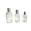 Botellas de Perfume de Laboratorio Transparentes al por Mayor de 30/50 ml, Botellas Dispensadoras de Vidrio con Tapa de Presión, Botellas con Atomizador para Perfume, Botellas Cosméticas