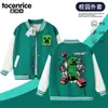 Chaqueta Infantil de Minecraft Uniforme de Béisbol Accesorios para Niños del Juego Ropa de Primavera y Otoño para Niñas Estilo Americano Ropa de Primavera y Otoño