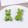 Parche de Conejo Pequeño de Color Sólido Brillante de Dibujos Animados Accesorios para Clips de Cabello DIY Pendientes Decoraciones para Zuecos Accesorios Venta al por Mayor
