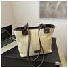 Bolso Grande Sencillo de un Solo Hombro para Mujer 2026 Transfronterizo Verano Nuevo Bolso Tote de Gran Capacidad Vacaciones en la Costa Bolso de Playa Casual