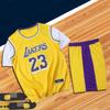 Terno de basquete de manga curta masculino e feminino falso 2 James 23 shorts Kobe Irving 11 Jersey personalidade impressão