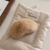 Leche clip trenzado de cabello casi real ~ otoño e invierno nuevo clip trenzado de felpa de calidad para la parte posterior de la cabeza temperamento horquilla con sentido avanzado