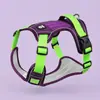 Modelo de comercio exterior para perros grandes, arnés para perros amortiguador y anti-impacto, ajustable con cierre de velcro, reflectante para uso nocturno