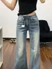Jeans acampanados para mujer, nuevo estilo otoño 2026, tiro bajo, retro, adelgazantes, estilo americano, modernos, elásticos, elegantes pantalones acampanados