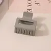 Pinza para el Cabello Mate Transfronteriza Tipo Pinza de Tiburón con Acabado de Alta Gama, Pinza de Garra Rectangular Simple de 13 cm, Tamaño Grande para Cabello Grueso, Accesorio para el Cabello para Mujer