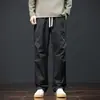 Calças Casuais Masculinas Outono Largas Esportivas Roupa de Trabalho Calças Moda Marca Estilo Americano Perna Reta Calças Harem Calças Retas
