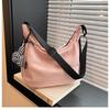 Bolsa de ombro estilo coreano para trabalho, bolsa transversal feminina pequena e de grande capacidade, bolsa de viagem para estudantes universitários