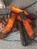 Decoração de Lenha Lenha Falsa Lenha Eletrônica de Carbono Madeira Luminosa Adereços de Fogão a Lenha Vermelho e Quente