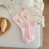 Calcetines de Felpa Rosados para Niños Otoño e Invierno Calcetines de Mediados de Otoño Calcetines Gruesos y Cálidos de Terciopelo Australiano Cálidos de Invierno Lindos para Dormir Calcetines de Luna