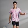 Traje de ropa de bádminton para hombre y mujer de manga corta, tops transpirables de secado rápido para ping-pong, ropa deportiva de malla transpirable para voleibol, competición deportiva, compra en grupo, impresión