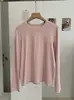 Camiseta Retro Simples de Manga Longa em Camadas Estilo Japonês e Coreano Kekezoon para Mulheres, Camisa Básica Slim-Fit para Camadas Internas e Externas Outono 8373