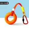 Mosquetão Chaveiro Pingente Fortalecedor de Pegada Descompressão Portátil Anel de Silicone Chaveiro Descompressão Pequeno Presente