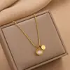 Collar transfronterizo nuevo de acero de titanio joyería femenina moda personalidad simple venta caliente joyería de cadena para clavícula femenina collar creativo