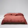 Capa de Edredom 100 Unidades Algodão Puro Algodão de Fibra Longa de Xinjiang, Peça Única, Algodão Puro Classe A, Cor Sólida, Estilo Simples, Cama de Solteiro/Casal, Capa de Edredom de Luxo Leve