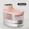 Fonte de Água sem Fio para Gatos com Sensor de Movimento, Automática, Sem Fio, Bomba Silenciosa, Fonte para Pets a Pilha, Dispensador de Tigela de Água para Cães de 102oz/3L com 3 Filtros