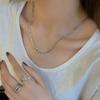Cadena de clavícula de estilo frío de alta gama de plata esterlina 925, nueva moda 2020, collar sencillo para mujer