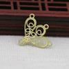 Hongxing Chapado en Oro DIY Joyería Cobre 24K Color Oro Conservante 18*14mm Accesorios de Conexión Materiales Hechos a Mano Horquilla B543