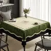 Mantel Estilo Francés, Impermeable, Resistente al Aceite, Lavable, Resistente al Calor, Nuevo Modelo 2025, Lujo Ligero Vintage, Mantel de Mesa de Centro de Gama Alta