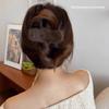 Horquilla para el pelo de felpa para otoño e invierno, pinza para el pelo para la parte posterior de la cabeza para mujer, pinza para el pelo de visón, pinza giratoria, nueva pinza de plátano