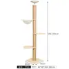 Estructura de Escalada para Gatos de Madera Maciza Multicapa con Casa para Gatos, Árbol para Gatos, Cápsula Espacial Integrada y Plataforma de Salto para Gatos, Estructura de Escalada para Gatos que Ahorra Espacio