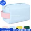 Porta-Caneta de Couro RPET Transfronteiriço Japonês e Coreano Bolsa de Cosméticos RPET Fábrica de Personalização Porta-Armazenamento de Pincéis de Maquiagem para Negócios