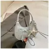Bolso de Mano con Lazo de Moda para Mujer, Bolso Nube Versátil de Nicho Estilo Coreano, Bolso de Hombro Cruzado a la Moda