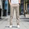 Pantalones Largos Casuales para Hombre, Marca de Moda de Verano, Pantalones Delgados Sueltos de Pierna Recta, Nuevo Modelo 2026, Primavera y Otoño, Algodón Puro, Pantalones Grises