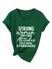 Las mujeres fuertes no tienen Camiseta de Mujer de Cuello en V Spot Simple Versátil Manga Corta Amazon eBay
