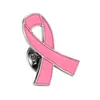 Suministro Directo de Fábrica Broche Cinta Rosa Insignia de Prevención y Tratamiento del Cáncer de Mama Cuidado para Mujeres Calcomanías para Celular de Caridad Souvenirs en Stock