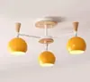 Novo lustre de coroa minimalista, luminária de sala de jantar estilo nórdico em ferro forjado, luz LED de economia de energia, lustre de cristal para quarto de princesa, estilo mid-century na cor creme