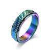 Cross-commerce e-commerce joias titânio aço diamante pele de cobra padrão anel rotativo vento neutro moda masculina e feminina cool wear ornamentos de mão